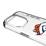 Denver Broncos Personalized EndZone Plus Clear Phone Case for Apple iPhone