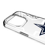 Dallas Cowboys Personalized Tilt Clear Phone Case for Apple iPhone