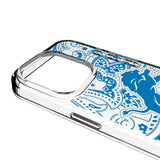 Detroit Lions Paisley Clear Phone Case for Apple iPhone