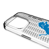 Detroit Lions Text Backdrop Clear Phone Case for Apple iPhone