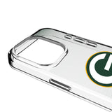 Green Bay Packers Linen Clear Phone Case for Apple iPhone