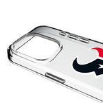 Houston Texans Linen Clear Phone Case for Apple iPhone