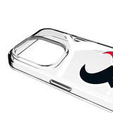 Houston Texans Personalized Tilt Clear Phone Case for Apple iPhone