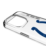 Indianapolis Colts Personalized Tilt Clear Phone Case for Apple iPhone
