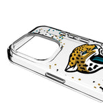 Jacksonville Jaguars Confetti Clear Phone Case for Apple iPhone
