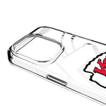 Kansas City Chiefs Personalized Tilt Clear Phone Case for Apple iPhone
