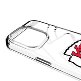 Kansas City Chiefs Personalized Tilt Clear Phone Case for Apple iPhone
