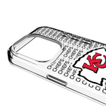 Kansas City Chiefs Text Backdrop Clear Phone Case for Apple iPhone