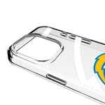 Los Angeles Chargers Personalized Tilt Clear Phone Case for Apple iPhone
