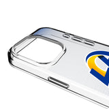 Los Angeles Rams Linen Clear Phone Case for Apple iPhone