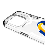 Los Angeles Rams Personalized Tilt Clear Phone Case for Apple iPhone