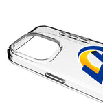Los Angeles Rams Personalized EndZone Plus Clear Phone Case for Apple iPhone