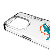 Miami Dolphins Personalized EndZone Plus Clear Phone Case for Apple iPhone
