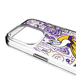 Minnesota Vikings Paisley Clear Phone Case for Apple iPhone
