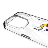 Minnesota Vikings Personalized Tilt Clear Phone Case for Apple iPhone