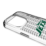 New York Jets Text Backdrop Clear Phone Case for Apple iPhone
