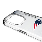 New England Patriots Linen Clear Phone Case for Apple iPhone