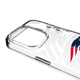 New England Patriots Personalized Tilt Clear Phone Case for Apple iPhone