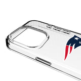 New England Patriots Personalized EndZone Plus Clear Phone Case for Apple iPhone