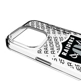 Las Vegas Raiders Personalized Tilt Clear Phone Case for Apple iPhone