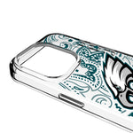 Philadelphia Eagles Paisley Clear Phone Case for Apple iPhone