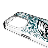 Philadelphia Eagles Paisley Clear Phone Case for Apple iPhone