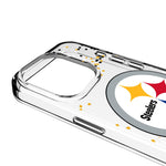 Pittsburgh Steelers Confetti Clear Phone Case for Apple iPhone