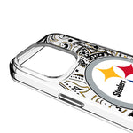Pittsburgh Steelers Paisley Clear Phone Case for Apple iPhone
