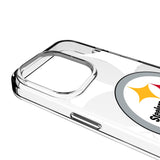 Pittsburgh Steelers Personalized Tilt Clear Phone Case for Apple iPhone