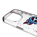 Tennessee Titans Confetti Clear Phone Case for Apple iPhone