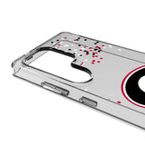 University of Georgia Bulldogs Confetti Clear Phone Case for Samsung Galaxy