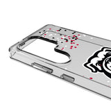 University of Georgia Bulldogs Uga Confetti Clear Phone Case for Samsung Galaxy