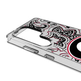 University of Georgia Bulldogs Paisley Clear Phone Case for Samsung Galaxy