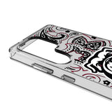 University of Georgia Bulldogs Uga Paisley Clear Phone Case for Samsung Galaxy