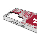 Indiana University Hoosiers Paisley Clear Phone Case for Samsung Galaxy