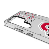 Ohio State University Buckeyes Confetti Clear Phone Case for Samsung Galaxy