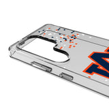 University of Auburn Tigers Confetti Clear Phone Case for Samsung Galaxy