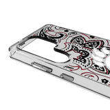 University of Cincinnati Bearcats Paisley Clear Phone Case for Samsung Galaxy