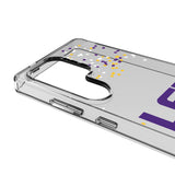 Louisiana State University Tigers Confetti Clear Phone Case for Samsung Galaxy