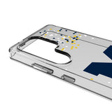 University of Michigan Wolverines Confetti Clear Phone Case for Samsung Galaxy