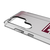 Texas A&M University Aggies Linen Clear Phone Case for Samsung Galaxy