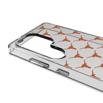University of Texas Longhorns Fashion Pattern Clear Phone Case for Samsung Galaxy-2