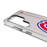 Atlanta Braves 1972-1980 - Cooperstown Collection Pinstripe Clear Phone Case for Samsung Galaxy