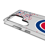 Chicago Cubs Confetti Clear Phone Case for Samsung Galaxy-2
