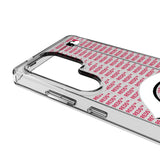 Cincinnati Reds Text Backdrop Clear Phone Case for Samsung Galaxy