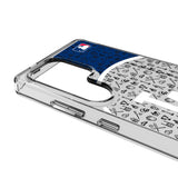 LA Dodgers Personalized Circle Clear Phone Case for Samsung Galaxy