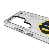 Milwaukee Brewers Personalized EndZone Plus Clear Phone Case for Samsung Galaxy