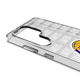 Los Angeles Lakers Text Backdrop Clear Phone Case for Samsung Galaxy