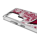 Arizona Cardinals Paisley Clear Phone Case for Samsung Galaxy