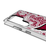 Arizona Cardinals Paisley Clear Phone Case for Samsung Galaxy